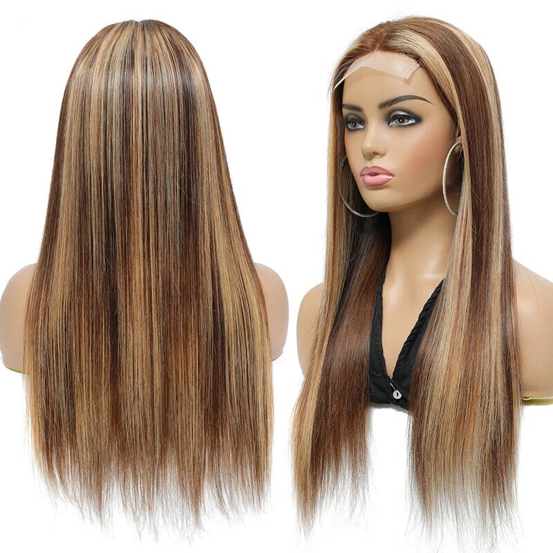 Hman 4x4 Lace Straight Human Hair Wig Density – Crown & Silk