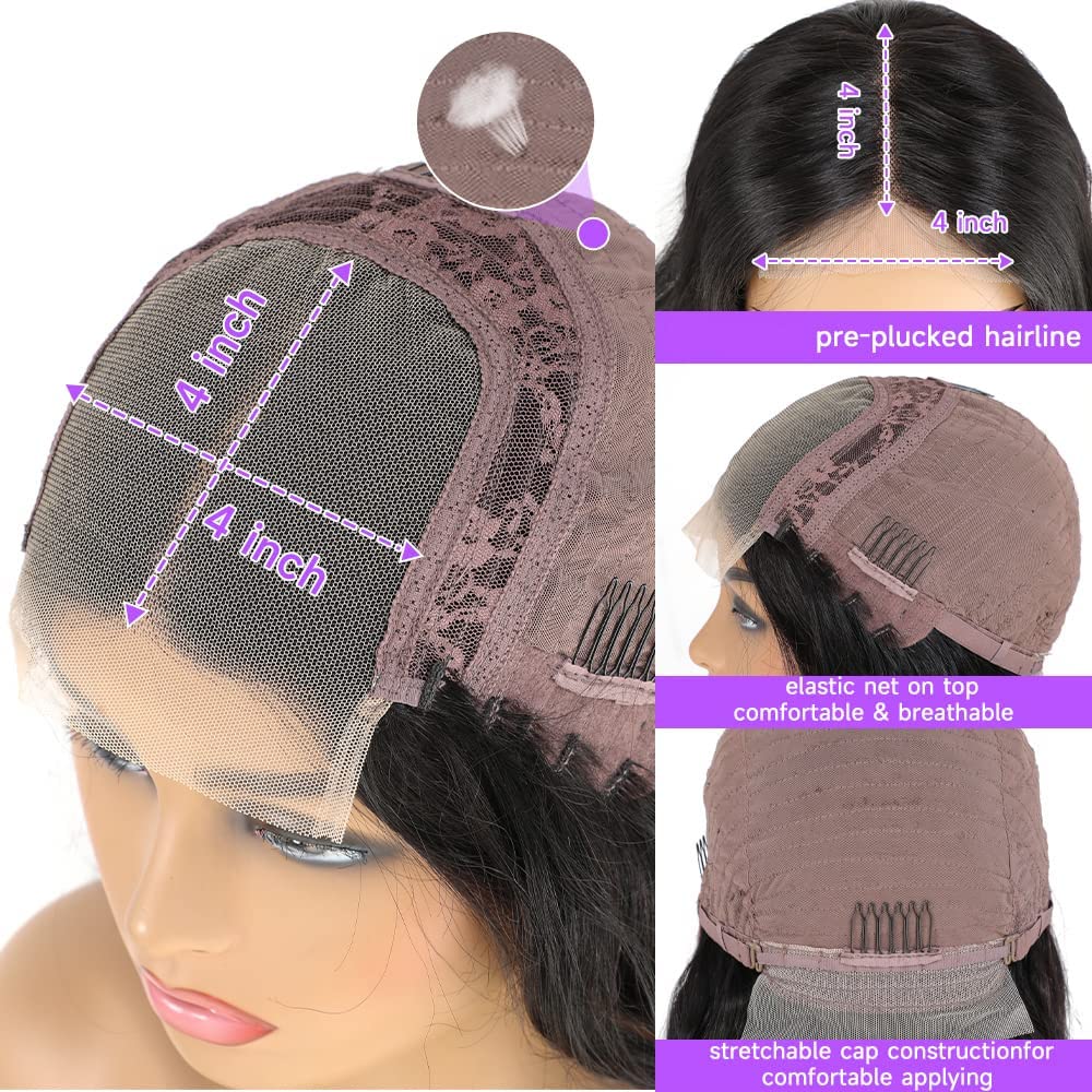 4x4 Lace Straight Human Hair Wig Density – Crown & Silk